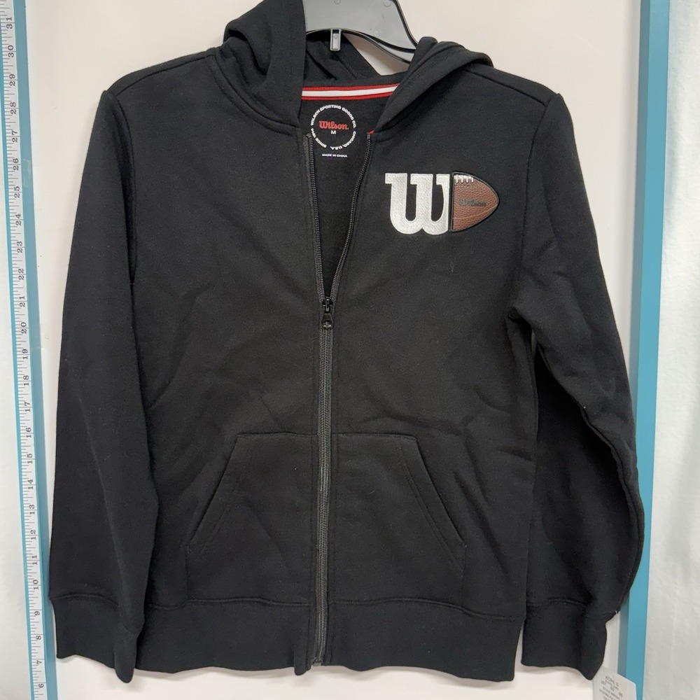 Boys Wilson Football Hoodie Size M New